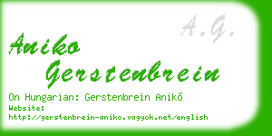 aniko gerstenbrein business card